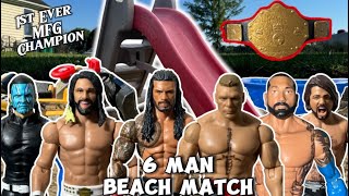 6 Man WWE Action Figure Championship Match [upl. by Akcira]