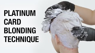 Platinum Card Blonding Technique on Curls  Global Lightening Hair Tutorial  Kenra Color [upl. by Mathi471]