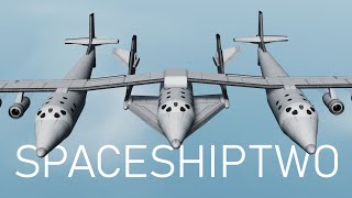 Virgin Galactic SpaceShipTwo  KSP Cinematic [upl. by Htebi]