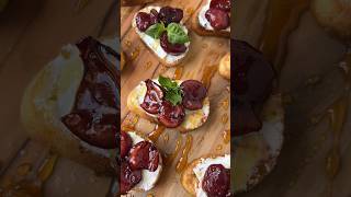 Balsamic Roasted Cherry amp Goat Cheese Crostini [upl. by Onurb]