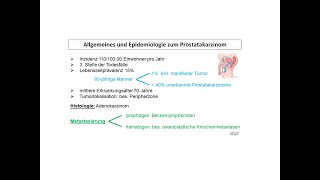 Allgemeines und Epidemiologie vom Prostatakarzinom  Strahlentherapie Prof Hilke Vorwerk [upl. by Wallford922]