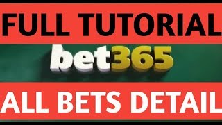 Bet365 full detail tutorial all bet detail How to bet on bet365 in hindi [upl. by Mallorie47]