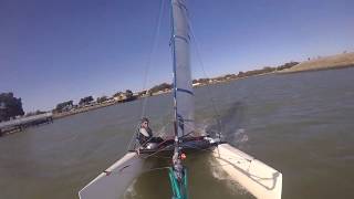 Nacra 500 sailing with data [upl. by Chic]