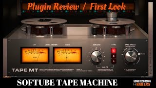 Presonus Studio One  Softube Tape Plugin  HomeRecordingMadeEasycom [upl. by Atsylac]