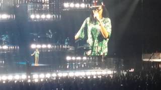 Jay z lets girl rap on stage [upl. by Nosnarb969]