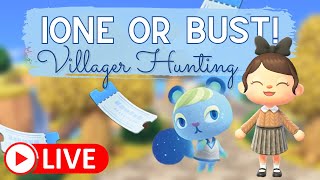 🔴 Villager Hunting for Ione Animal Crossing New Horizons [upl. by Wescott]