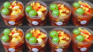 Jual Yang Segar Segar‼️Resep Asinan Buah Segar Tips Agar Kuah Merah Merona [upl. by Jennilee761]