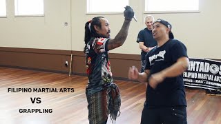 KNIFE DEFENSE Filipino Martial Artist VS Grappler [upl. by Aramoj]