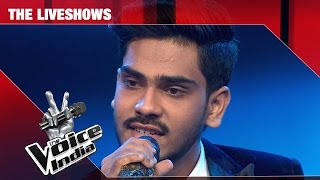 Farhan Sabir  chand mere Dil Ah Dil Kya Mahfil Hai  The Liveshows  The Voice India S2 [upl. by Enal]