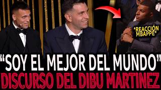 ¡EMOCIONANTE DISCURSO del DIBU MARTINEZ tras GANAR el BALÓN de ORO 2024 VIDEO COMPLETO [upl. by Oecile]