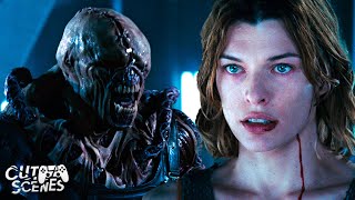 Alice vs Nemesis Battle Unleashing Chaos  Resident Evil Apocalypse [upl. by Biggs]