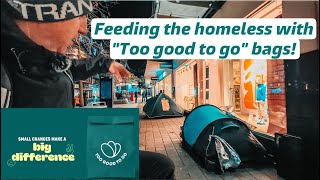 Feeding the homeless of Liverpool with a “Too good to go” bag in Liverpool city centre [upl. by Laamak]