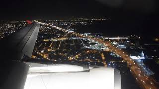 LATAM A320 night landing at Rio de JaneiroTom Jobim intl Galeão airport [upl. by Clement832]