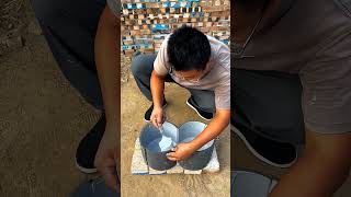 New viral Fish Pot Making at home 🐬 Home Mini swimming pool 😮🐋 🤯🐋 fishing  shorts viralvideo [upl. by Tegan]