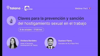 Webinar Claves para la prevención y sanción del hostigamiento sexual en el trabajo [upl. by Zita]