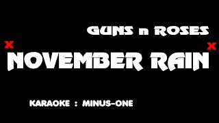 November Rain  Karaoke Minus one Guns n Roses [upl. by Mendelson]