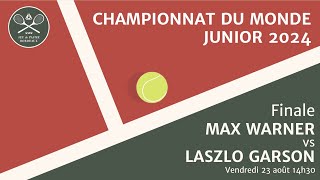 Championnat du Monde Junior du Jeu de Paume 2024  Finale  Max Warner vs Laszlo Garson [upl. by Ynned605]