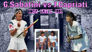 Gabriela Sabatini vs Jennifer Capriati 💖 Boca Raton 1991 Full Match [upl. by Erdeid738]