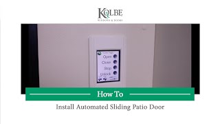 Installation of Sliding Patio Door Automation [upl. by Saenihp]