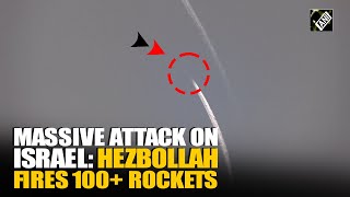 Hezbollah launches over 100 rockets at Israel Iron Dome foils massive rocket barrage [upl. by Kathye680]