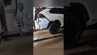 2022 RAV4 Hybrid XLE  Tow Hitch Before And After [upl. by Adyahs2]