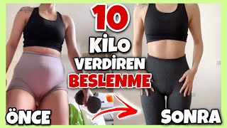 2 AYDA 10 KİLO VERDİREN BESLENME DÜZENİM  Hangi Yemeklerle Nasıl 10 Kilo Verdim  Kaç Öğün Yedim [upl. by Animrac840]