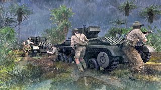 Battle of the Hongorai River  1945 Bougainville Campaign  Gates of Hell Pacific War [upl. by Aneerol52]