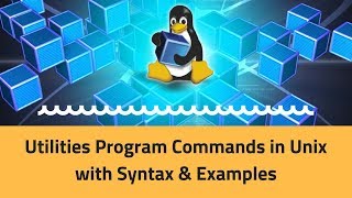 Utilities Program Commands in Unix with Syntax amp Examples Tutorial 2 Part D [upl. by Conant]