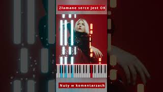 Daria Zawiałow  Złamane serce jest OK 🎹 Piano Tutorial 🔥 Nuty shorts [upl. by Celinda718]