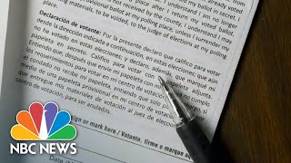 How States Verify Signatures On MailIn Ballots  NBC Nightly News [upl. by Ullman]