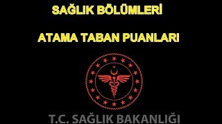 ÖNLİSANS SAĞLIK BÖLÜMLERİ ATAMA PUANLARI 1 [upl. by Tilla226]