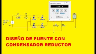 DISEÑO DE FUENTE CAPACITIVA [upl. by Eberta928]