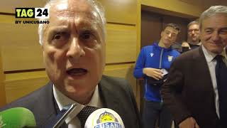 Lotito intervista “Presidente deve essere presente io laziale da quando ho 5 anni” [upl. by Alyekahs]