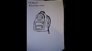 Inktober 2024  1 Backpack [upl. by Yeltrab]