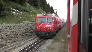 MGB railway Andermatt  Oberalppass  Disentis Switzerland 6 September 2019 22 [upl. by Destinee292]