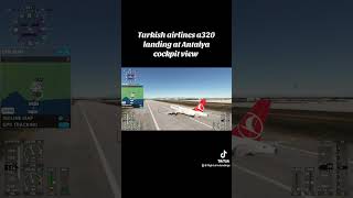 Landing at Antalya aviation mfs automobile msfspilot commercialaircraft msfslanding [upl. by Atterys]