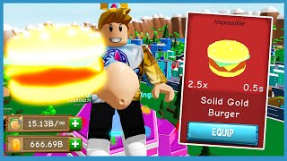 I Unlocked Impossible Gold Burger and Became The Biggest Player  Roblox Munching Masters [upl. by Egiap715]