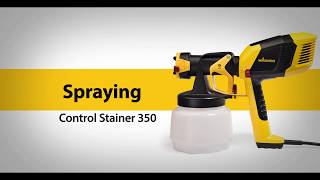 Wagner Control Stainer 350 Spraying [upl. by Suivatra]