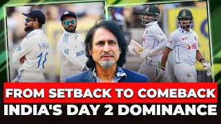 From Setback To Comeback  Indias Day 2 Dominance  Ramiz Speaks [upl. by Witherspoon]