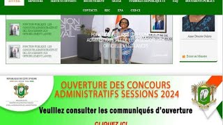 Concours Administratifs Fonction Publique 2024  Liste Et Conditions de Candidature  Inscription [upl. by Drofnats]