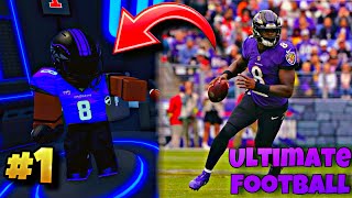 I Became Lamar Jackson On Roblox Ultimate Football And It Went [upl. by Aicnom692]