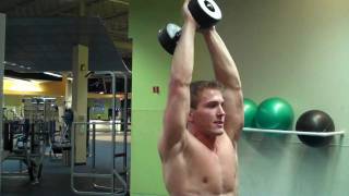 How To Standing Overhead Dumbbell Tricep Extension [upl. by Ehrman]