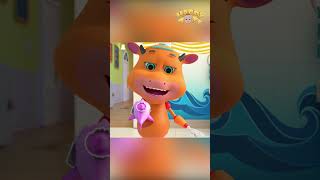 Baby Shark Bath Song  Fun with Robots Part 1  Nursery Rhymes for Kids  Happy Tots [upl. by Yrian955]