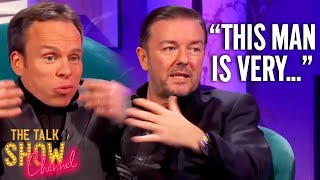 Ricky Gervais amp Warwick Davis On Working Together  Full Interview  The Talk Show Channel [upl. by Onitselec278]