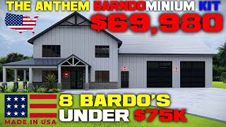 Best Barndominiums Under 75K Made in the USA  Best Affordable Prefab Kits for 2024 [upl. by Beetner]