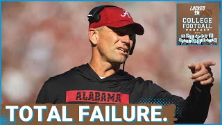 Alabamas Kalen DeBoer FAILED first season ends at Oklahoma Crimson Tide deserve ZERO Playoff looks [upl. by Ahsineb]