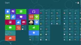 Windows 8 Bootvorgang Desktop und Herunterfahren [upl. by Atile]