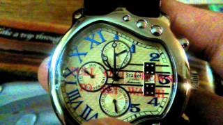 Stauer guitar watch stainless steel review [upl. by Mundy2]