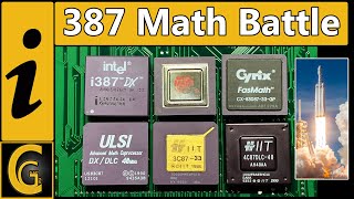 387 FPU Math CoProcessor Benchmarks amp Comparison  Intel Cyrix IIT Chips amp ULSI [upl. by Acissey]