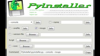 PyInstallerGUI How to create Python executables [upl. by Adamson751]